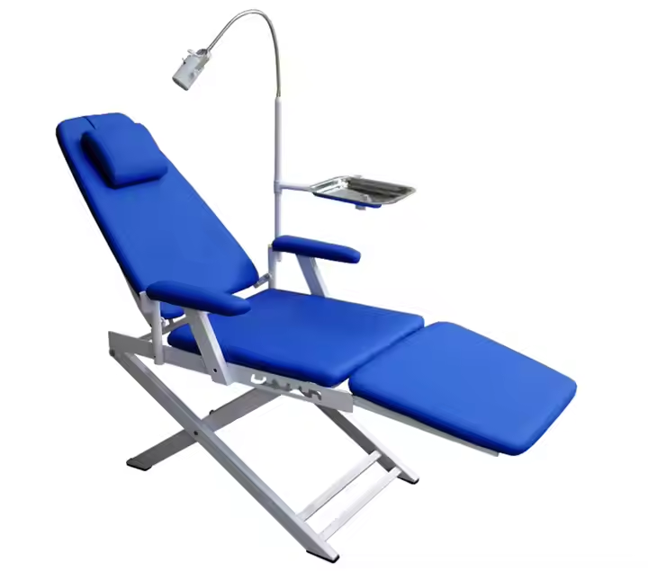 431-Portable Dental Chair Unit Metal Steel Construction Electric Power Source Plastic Parts Folding Mobi.jpg